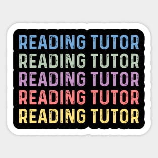 reading tutor women thank you appreciation reading tutor Sticker